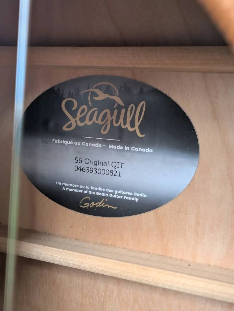 Seagull S6 Eletro-Acoustic Guitar + Hard Case - Image 4