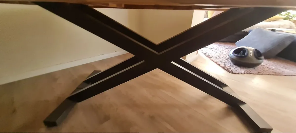 Dining table with matching bench - Image 4