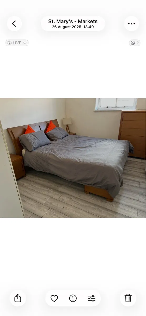Super King solid wood bed - Image 2