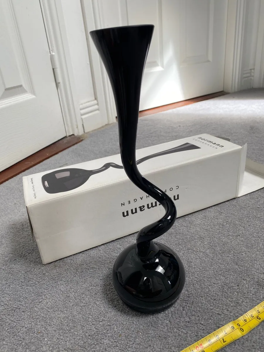 Black Swing Vase- Britt Bonneson Danish designer - Image 1
