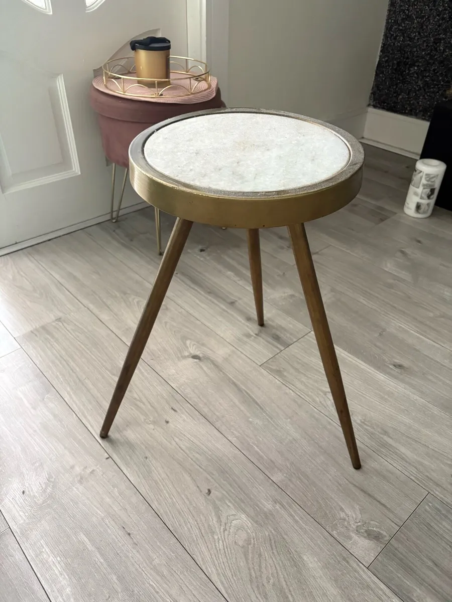 Gold Accent Table Set (3 Pieces) - Image 1
