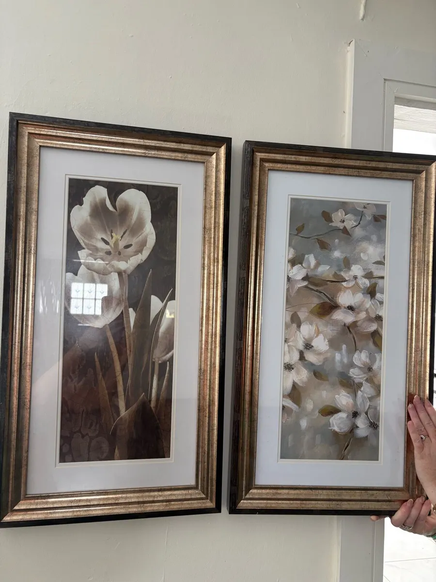 Framed Floral Wall Art (Pair) - Image 2