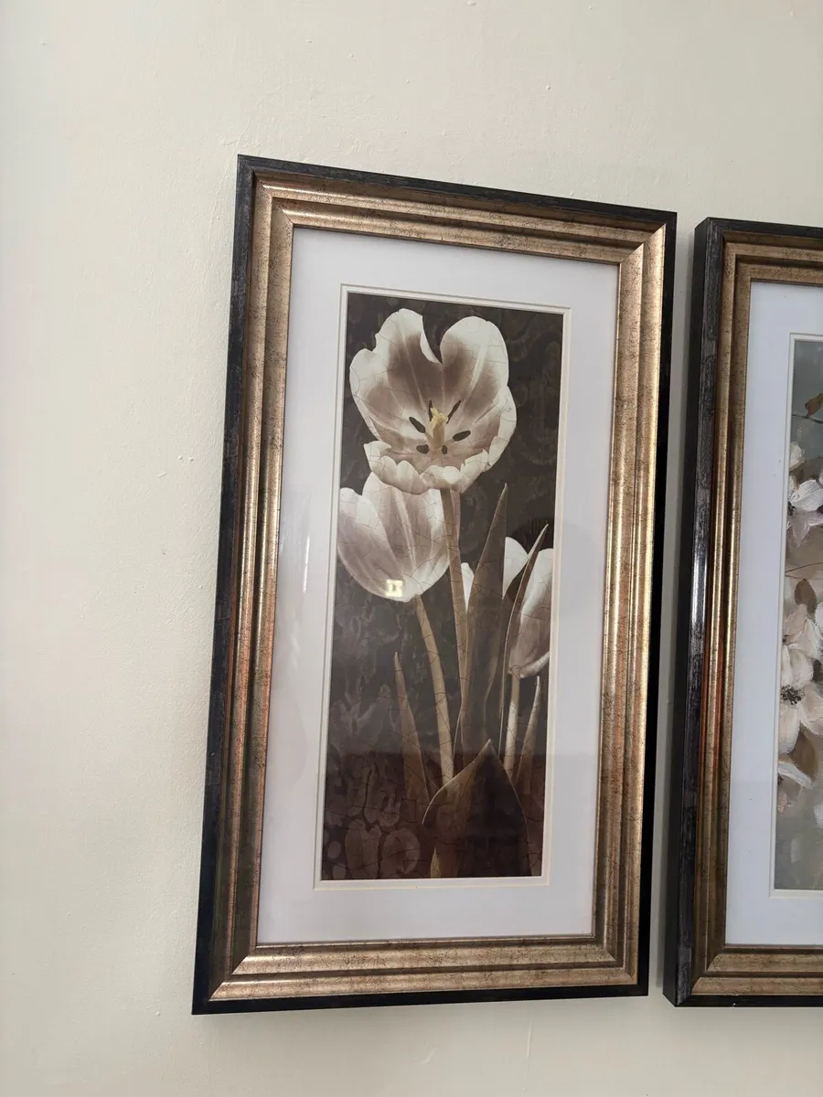 Framed Floral Wall Art (Pair) - Image 3