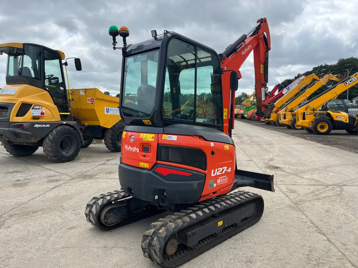 2022 Kubota U27-4 Only 3900Hrs - MULLANS - Image 3