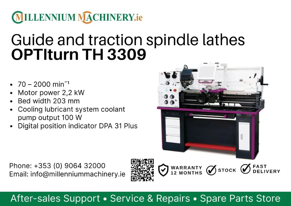 Guide and traction spindle lathes OPTIturn TH 3309