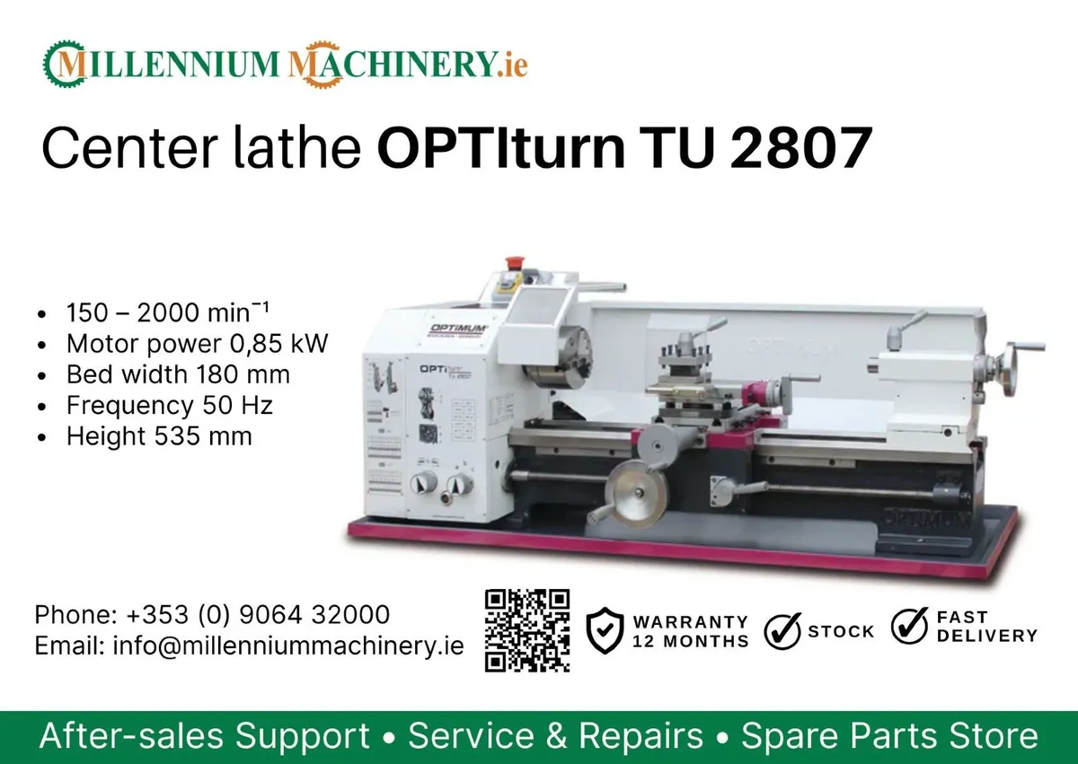Center lathe OPTIturn TU 2807