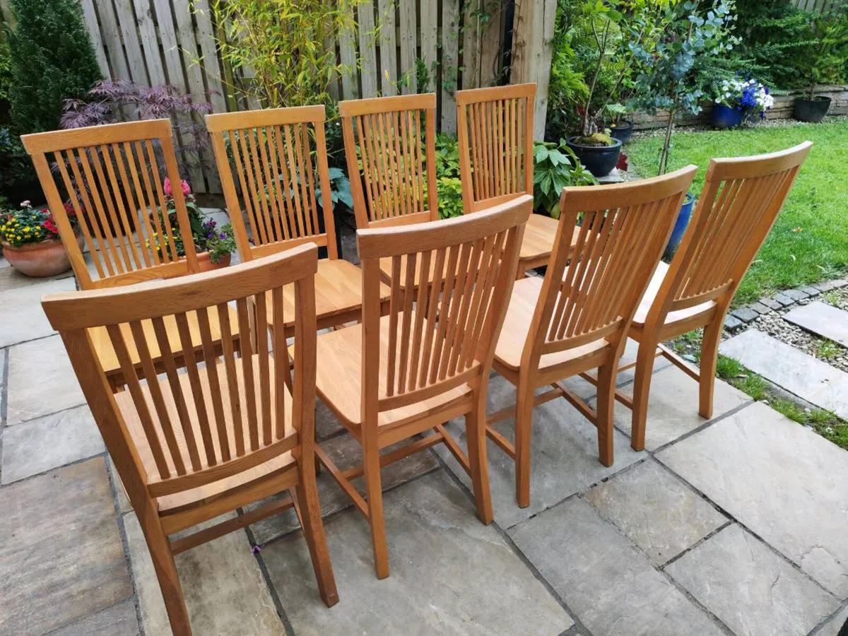 8 kitchen dining chairs - Image 3