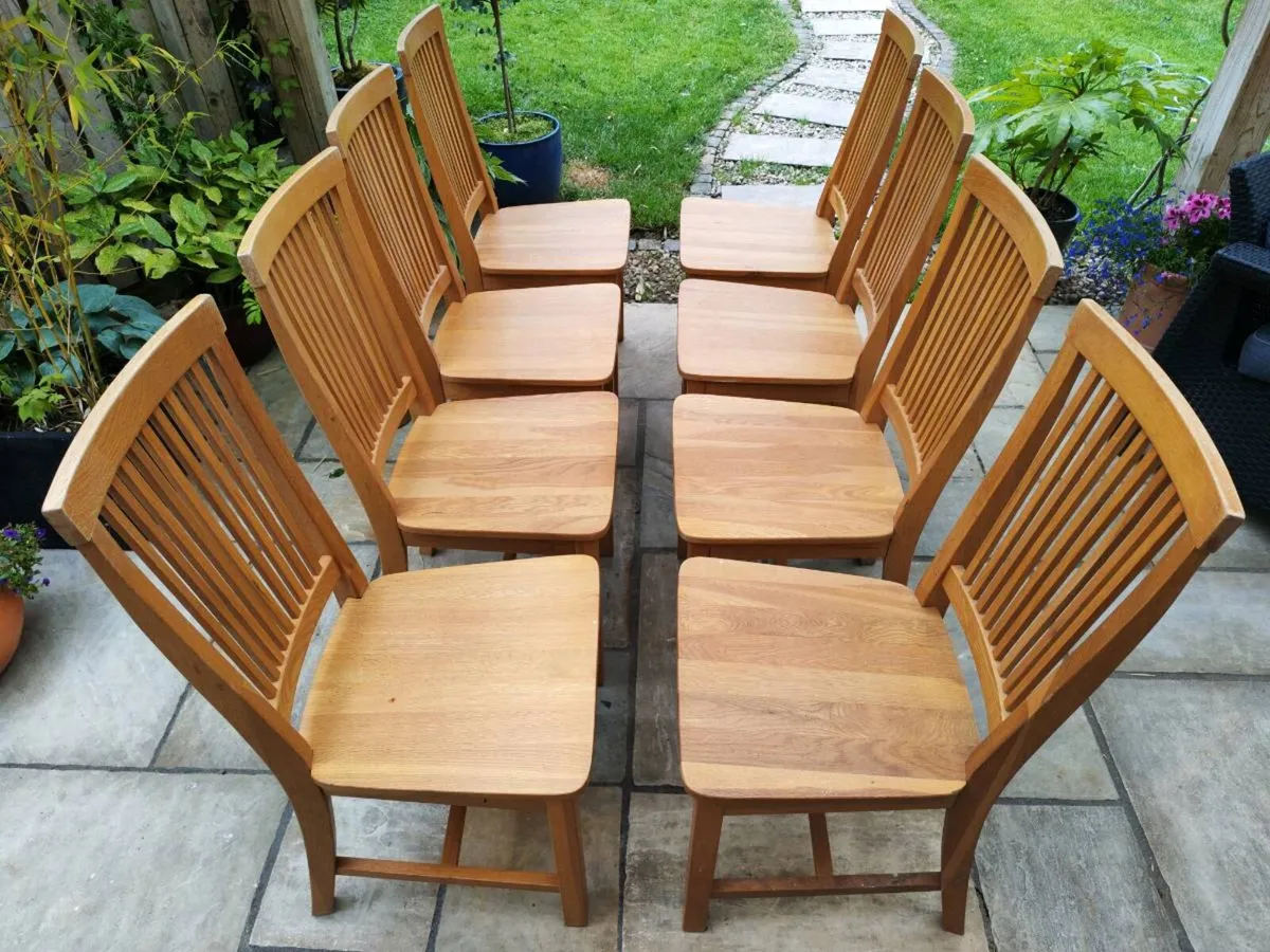8 kitchen dining chairs - Image 4