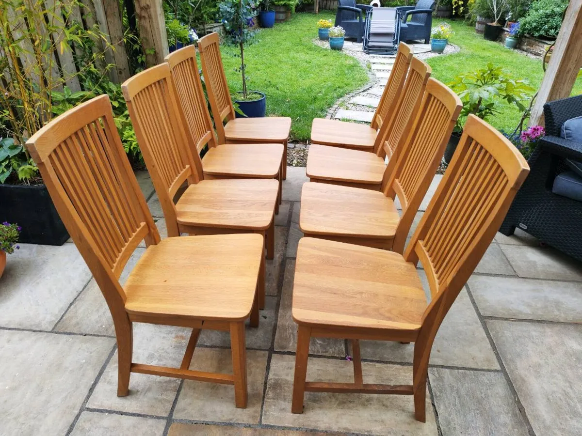 8 kitchen dining chairs - Image 1