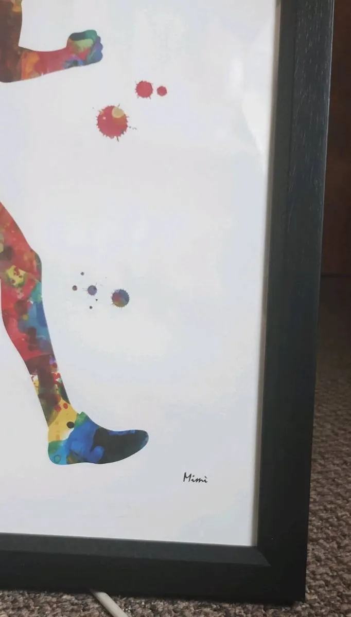 Large Custom-framed Motivational Running Art - Image 4