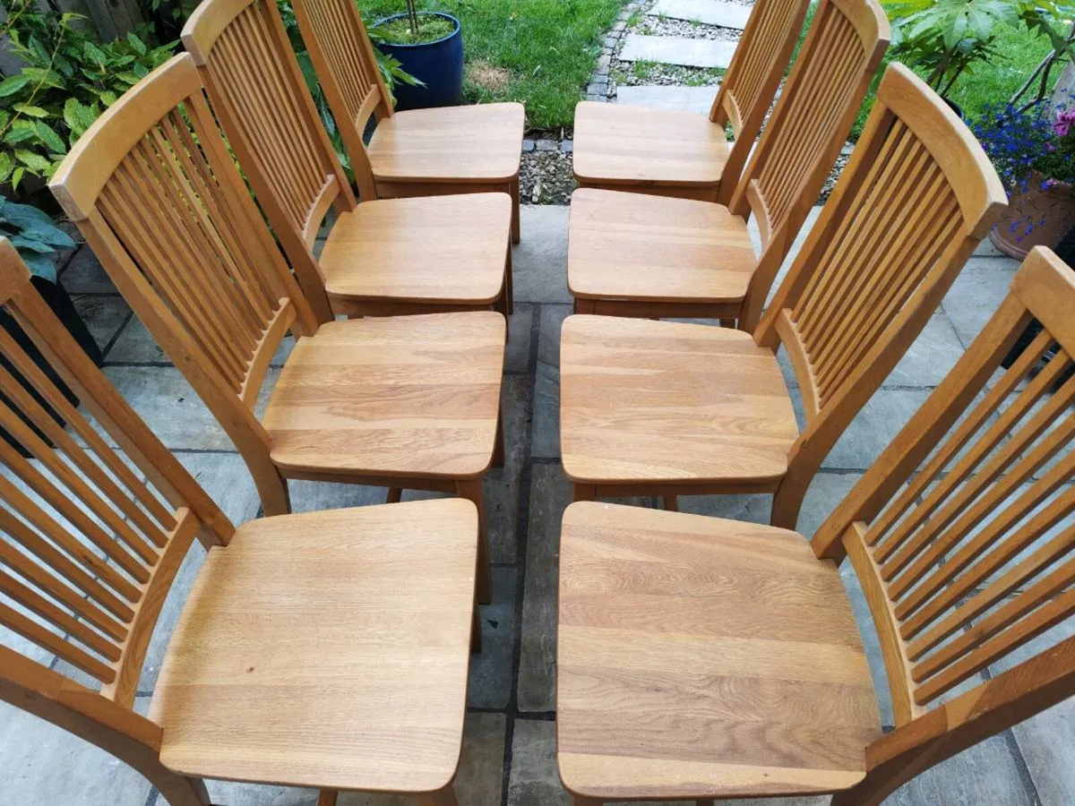 8 kitchen dining chairs - Image 2