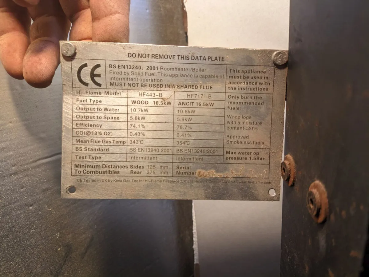 Stove With Back Boiler - Image 2