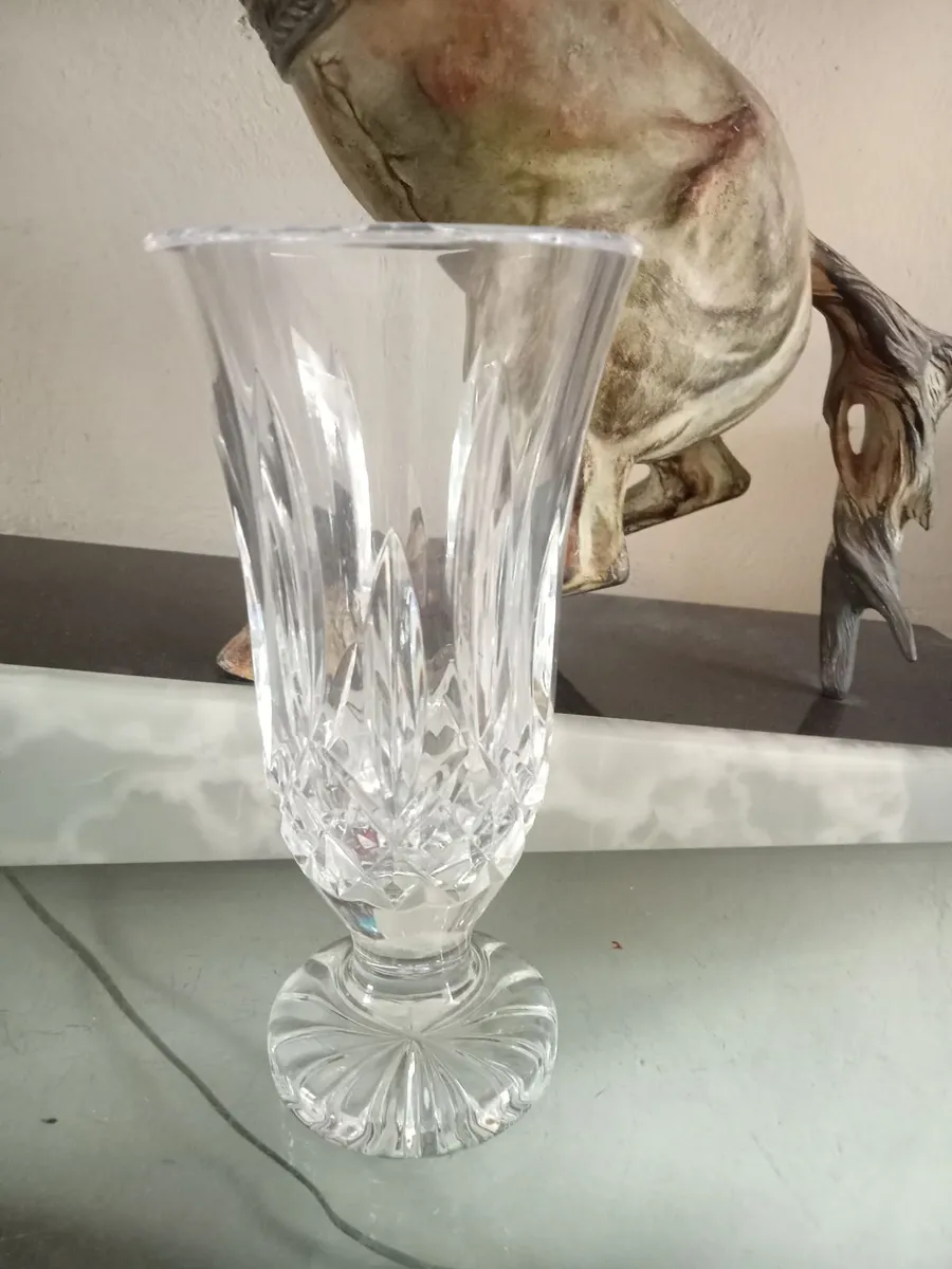 1950s waterford crystal lismore vase - Image 1