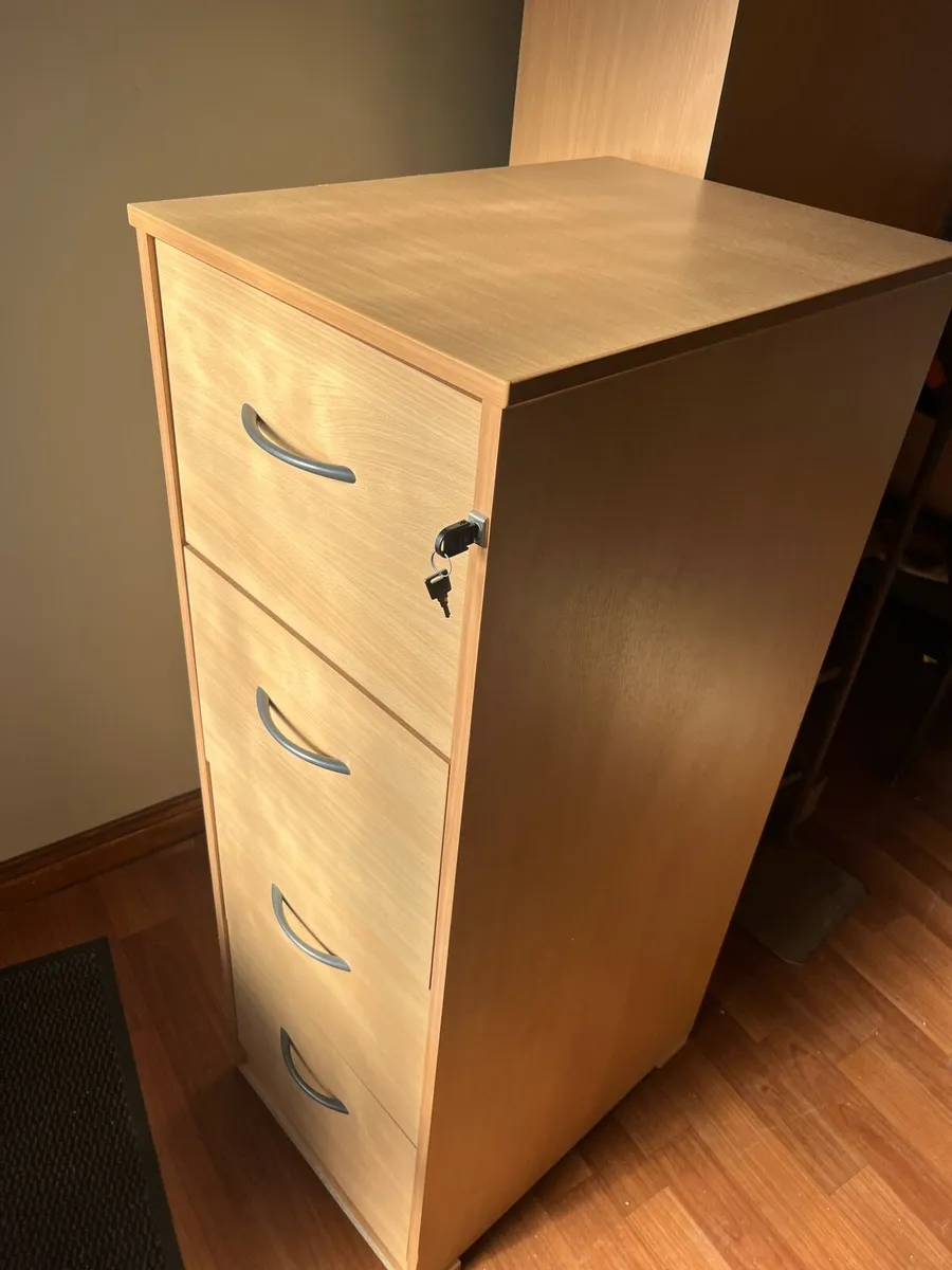 4 Drawer Filing Cabinet with Dividers - Image 2