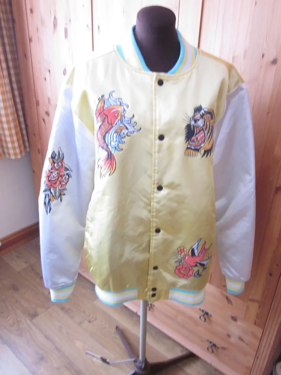 Reason Brand Fearless Mens Colourful Bomber Jacket - Image 2