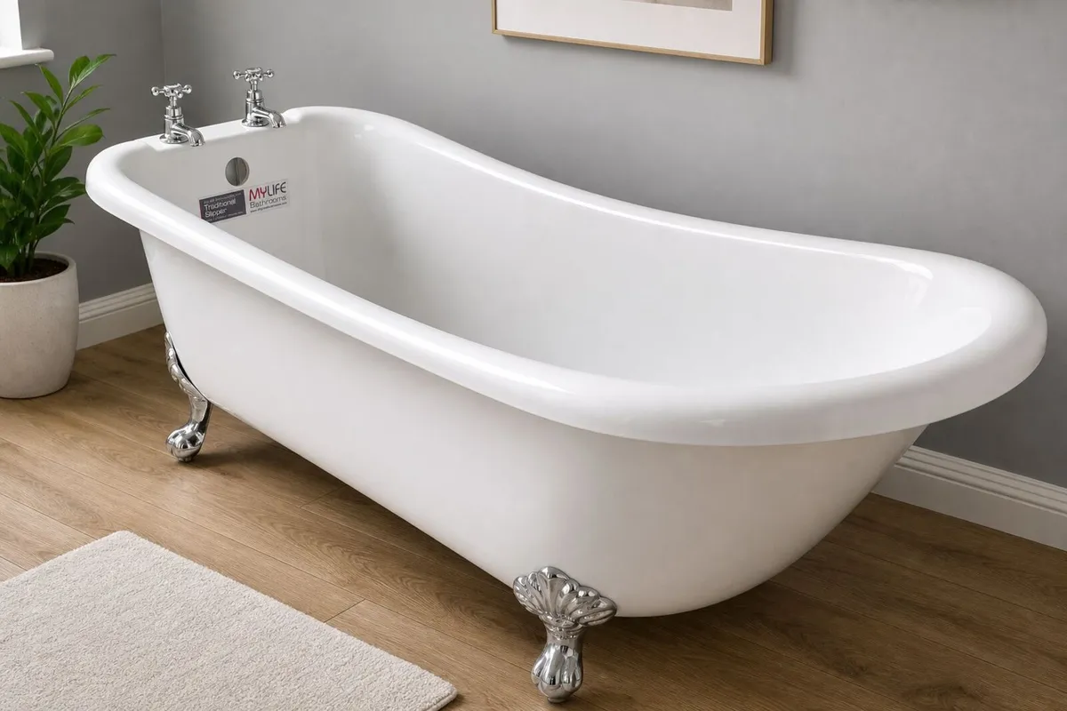 Bath MyLife Traditional Slipper Freestanding Bath - Image 1