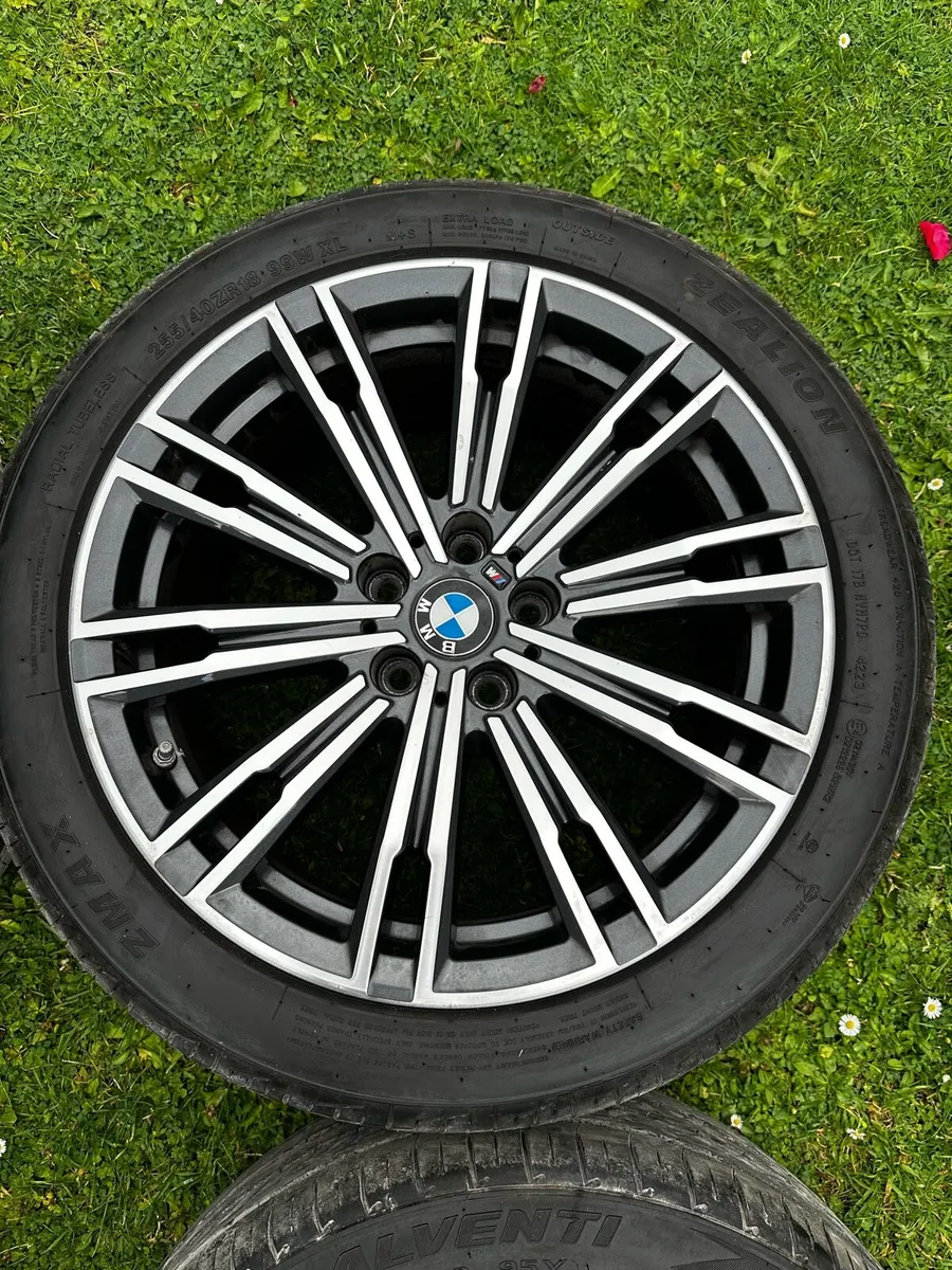 BMW 18” Genuine M Sport Alloys New Tyres - Image 3
