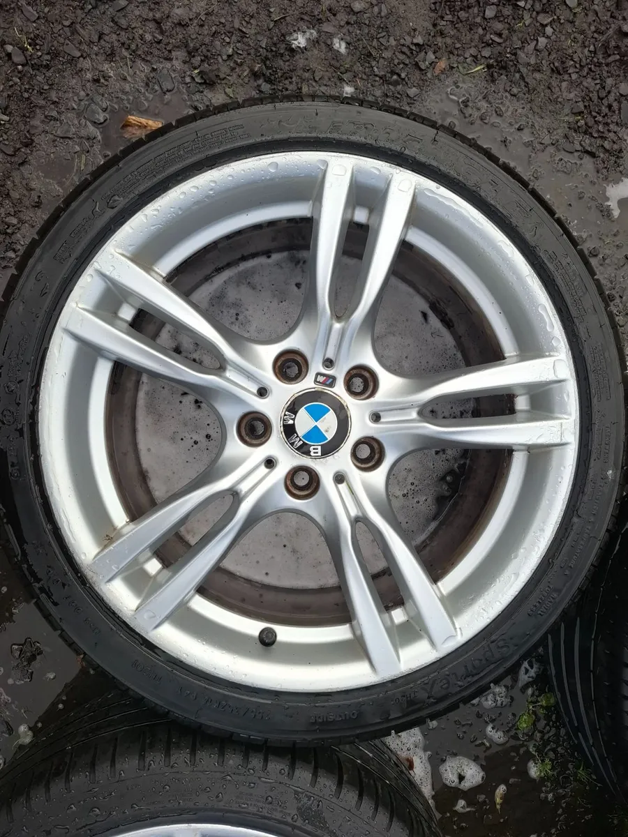 18" Genuine Bmw 3 Series M Sport Alloys with tyres - Image 2