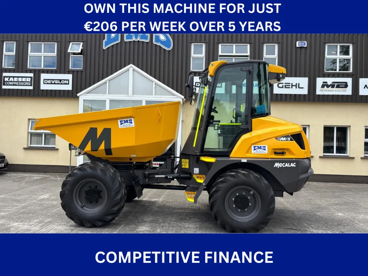 New MECALAC 6MDXH - 6 Ton Swivel Cab Dumper - Image 1
