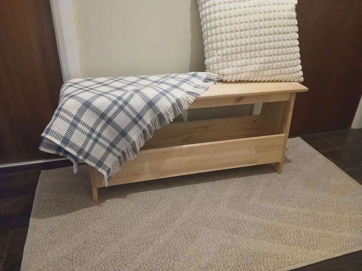 Hallway Shoe Bench with Storage - Image 2