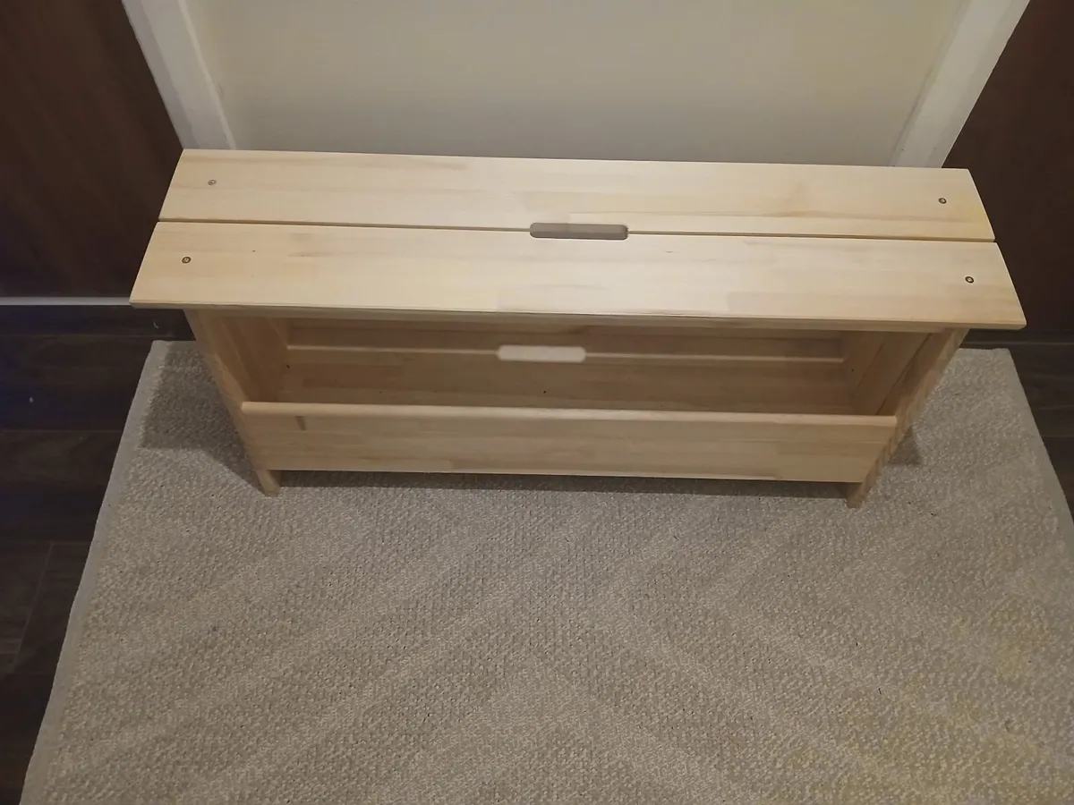 Hallway Shoe Bench with Storage - Image 3