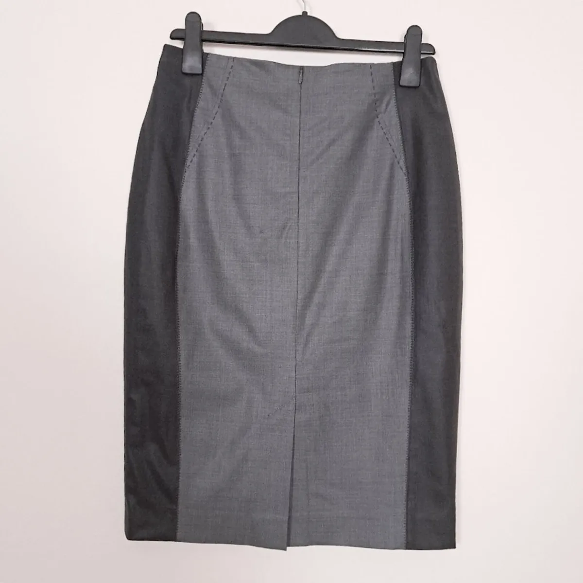 Quin & Donnelly Grey Midi Pencil Skirt 12UK/40EU - Image 4