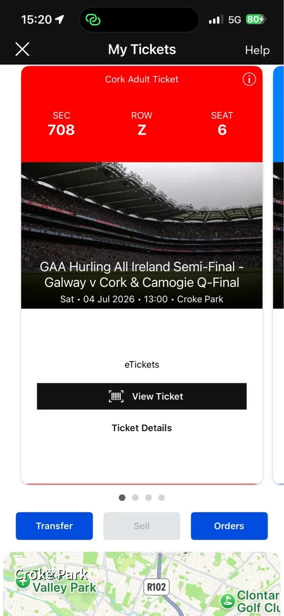 Cork v’s Galway hurling tickets - Image 4