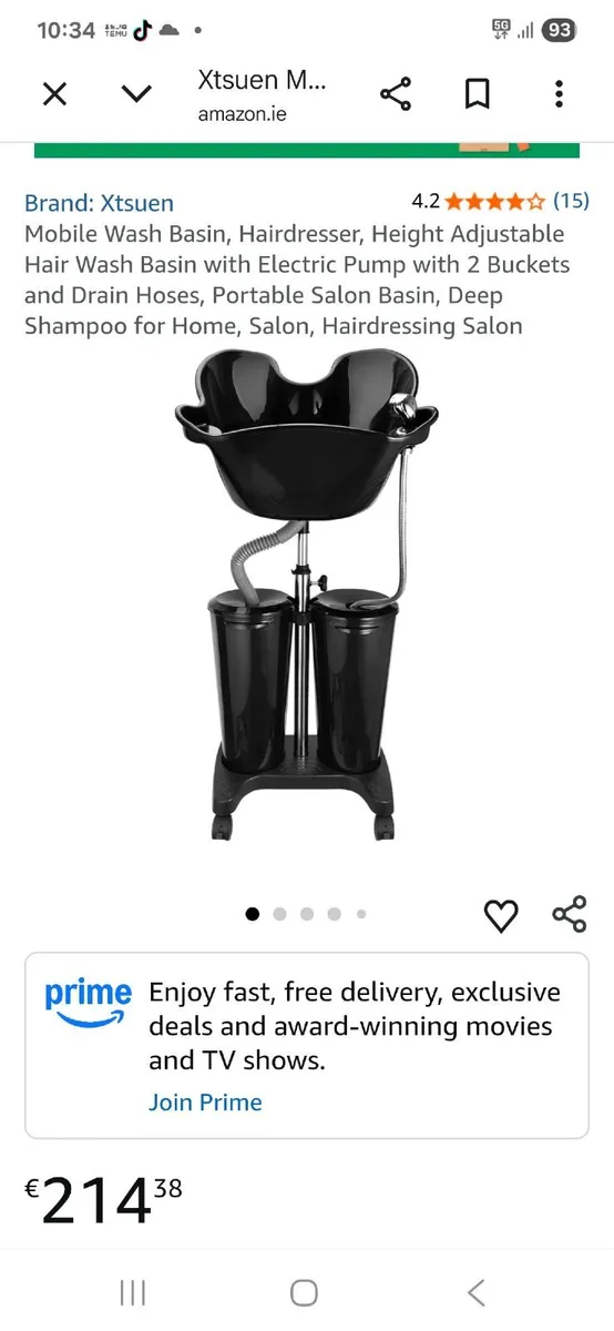 A new mobile hairdressing  sink unit - Image 1