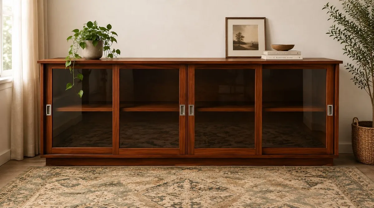 Original 1950s Shop Cabinet - Image 2