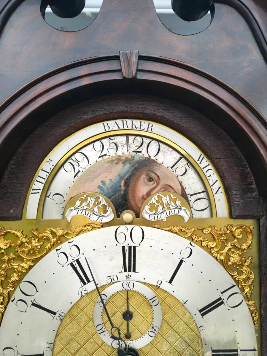 Longcase grandfather clock 1760 - Image 4