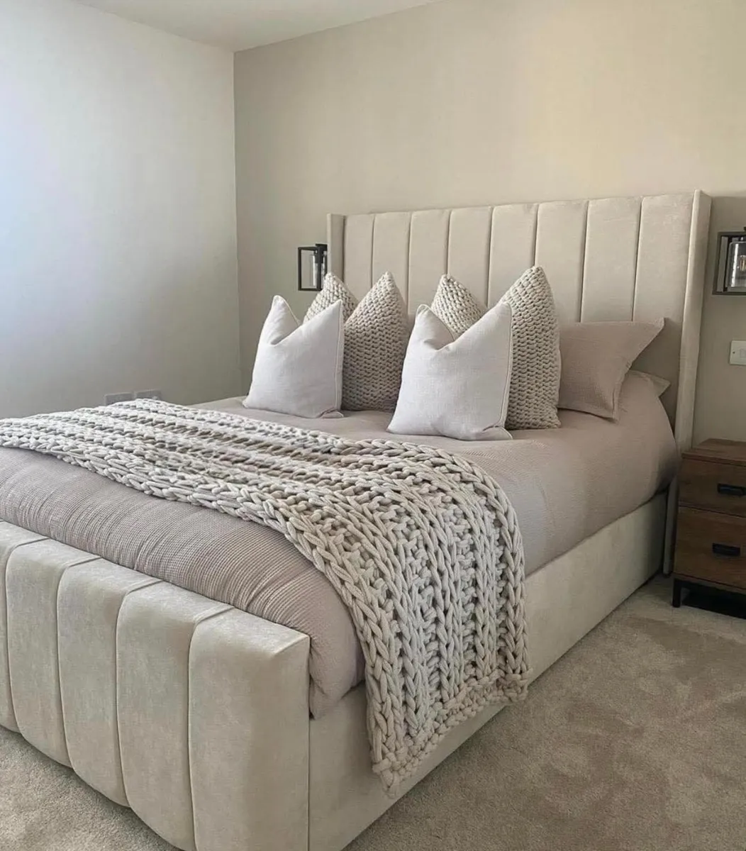 Double & King Size Bed Frame With Mattress Opt - Image 3