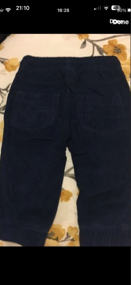 Boys BNWT cord jeans 4/6 mths €5 - Image 2