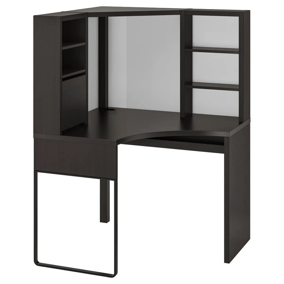 IKEA Corner Desk Black - MICKE RANGE - Image 1