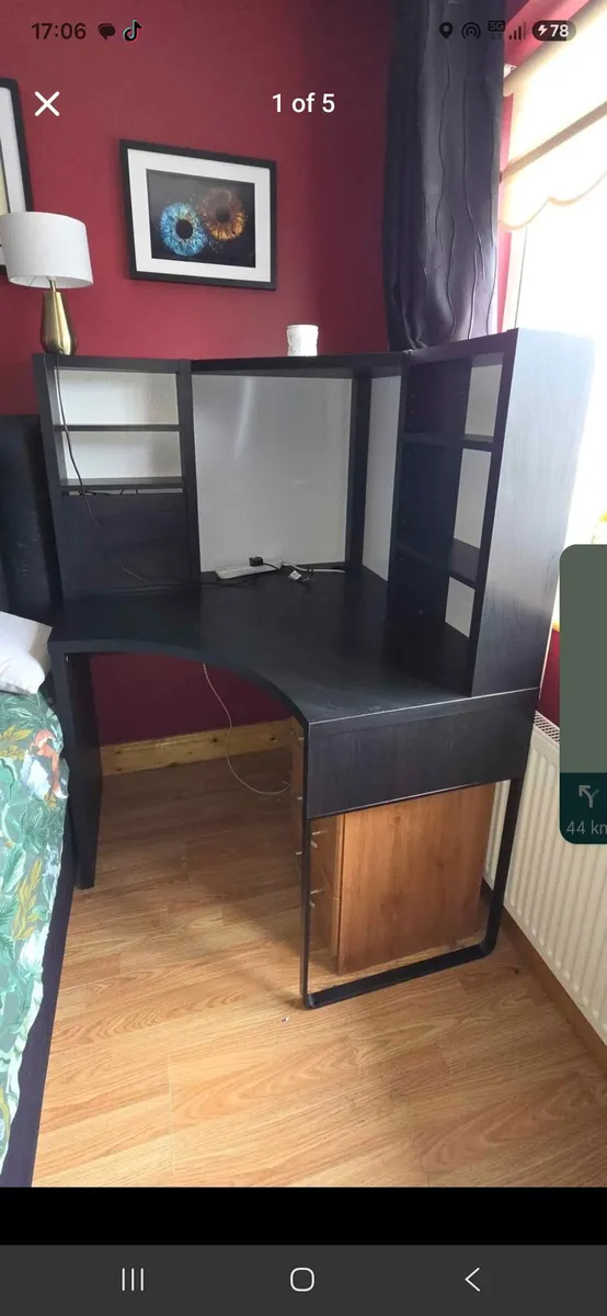 IKEA Corner Desk Black - MICKE RANGE - Image 4