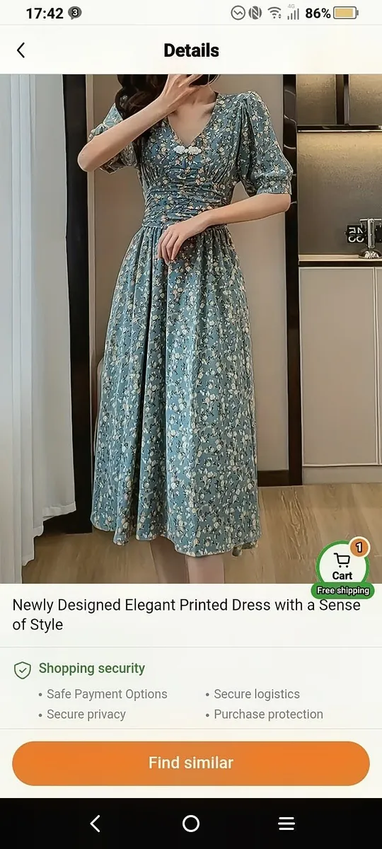 Vintage dress/new/FREE POSTAGE - Image 2