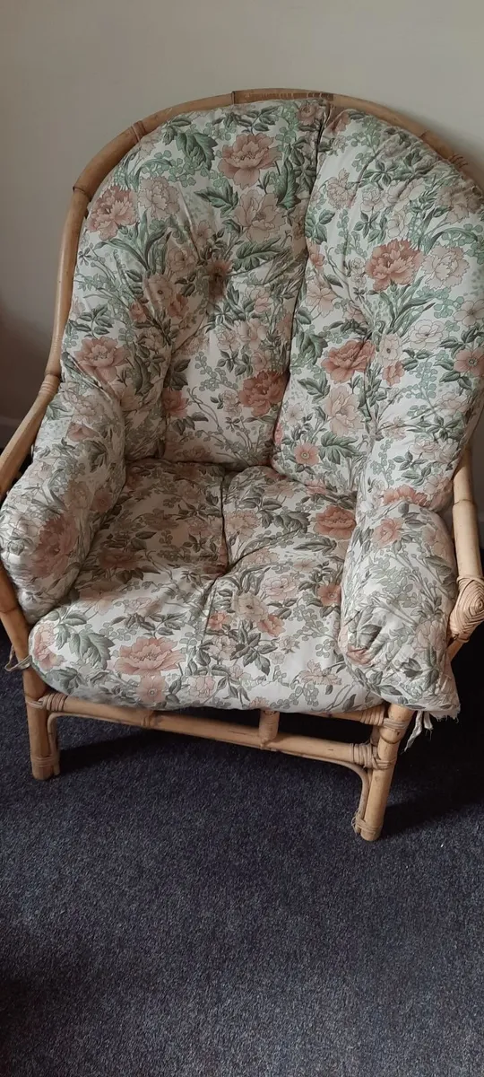 2 armchairs and 2 conservatory couches and chairs - Image 3