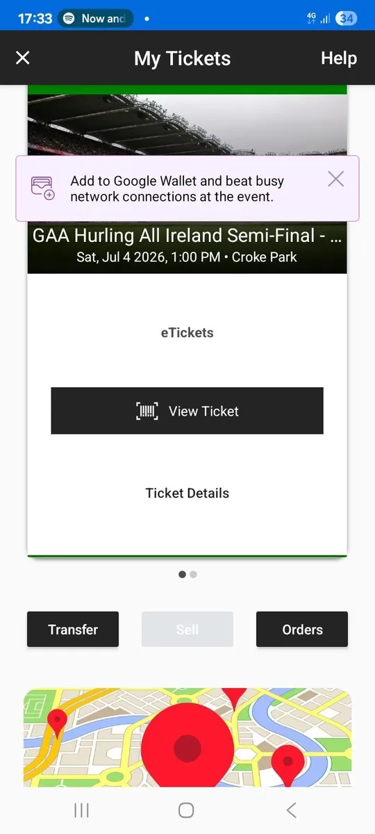 Cork v Galway hill tickets x 2