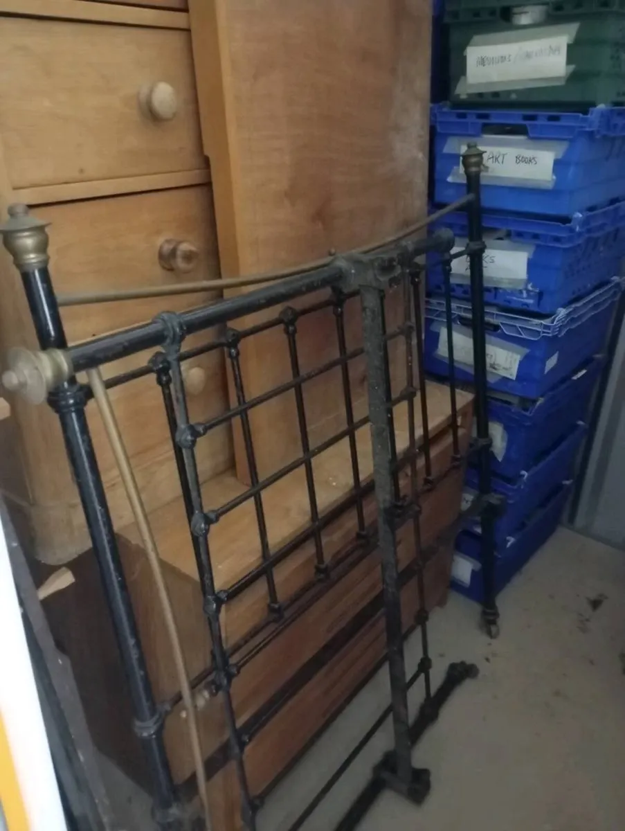 Brass and iron bed - Image 2