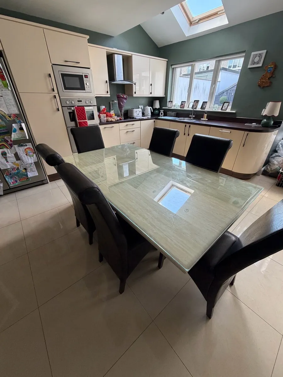 Marble Table & Dining Room Chairs - Image 2