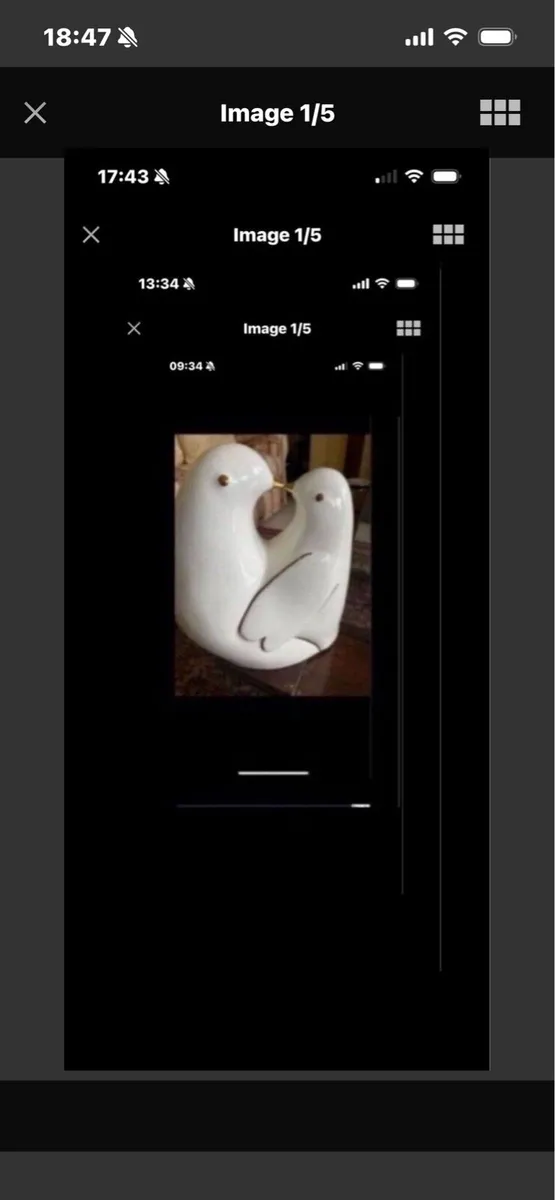 Ceramic Lovebirds - Image 1