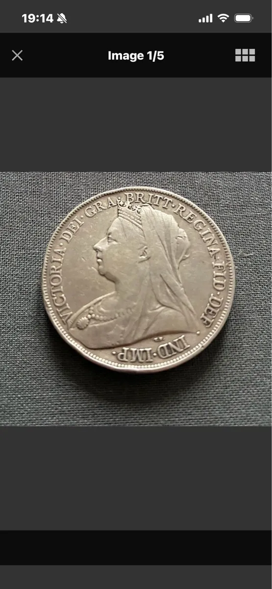 Victoria 1900 Silver Crown LXIII - Image 1