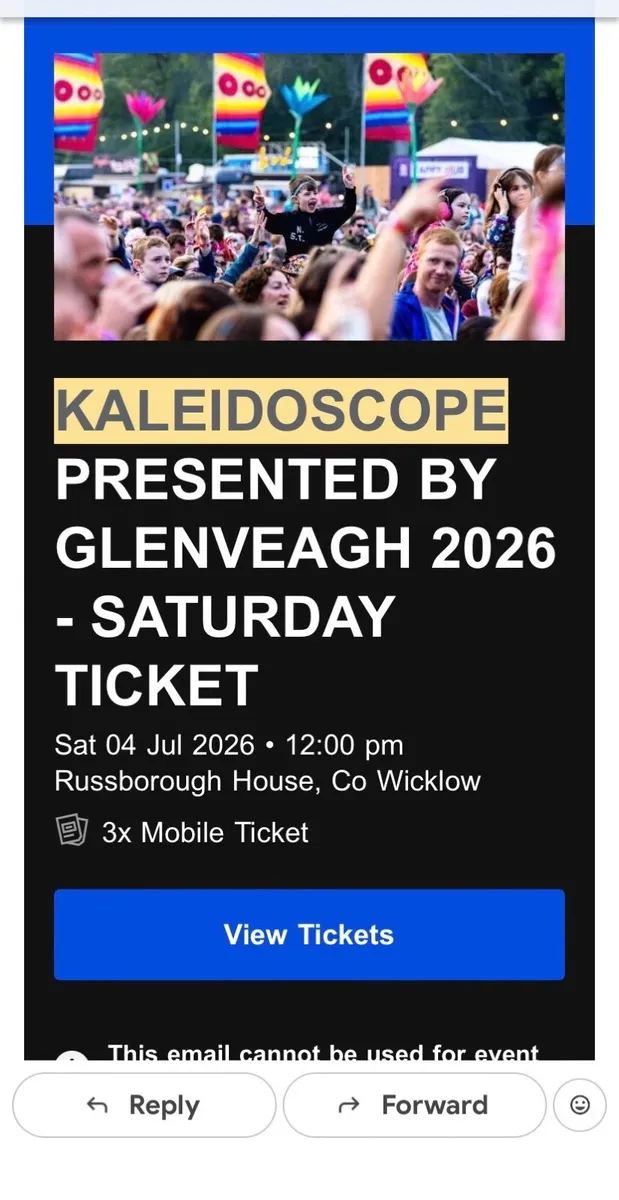 Concert tickets