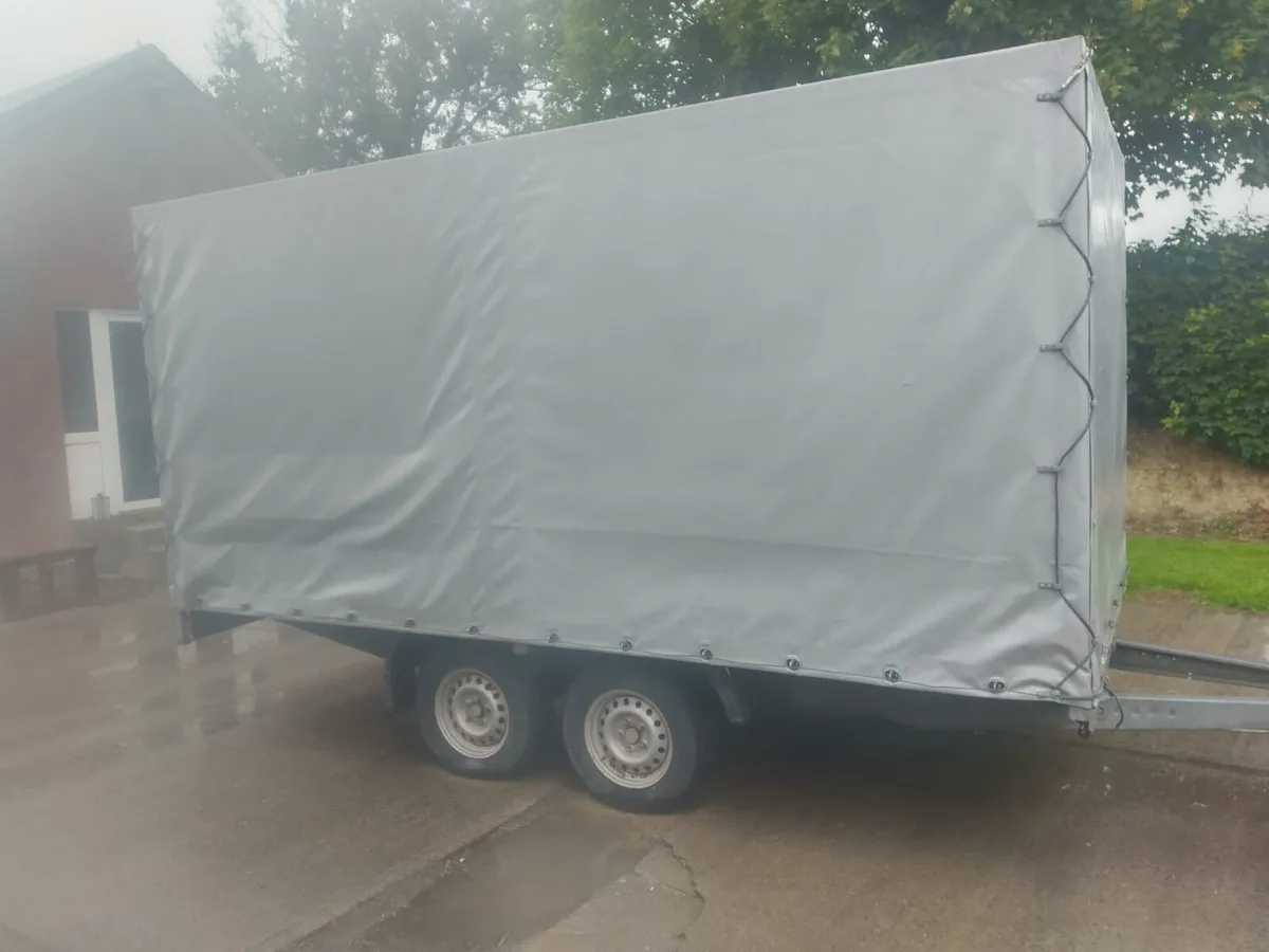 Twin axle tarp covered trailer - Image 3
