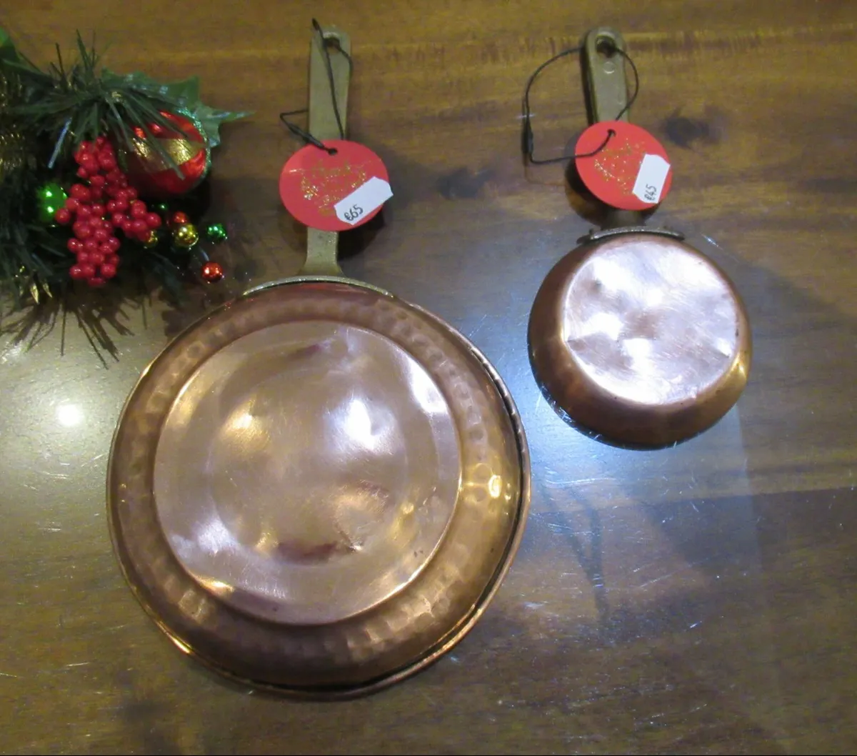vintage antique copper pans crane fire cottage - Image 4