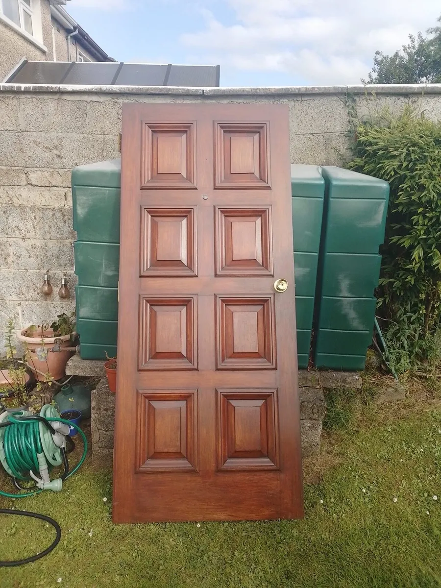 Solid Teak Front Door - Image 1