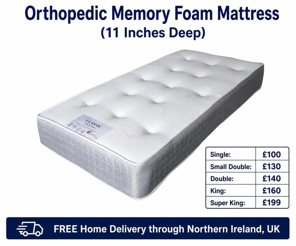 Orthopedic 11 inches deep mattress