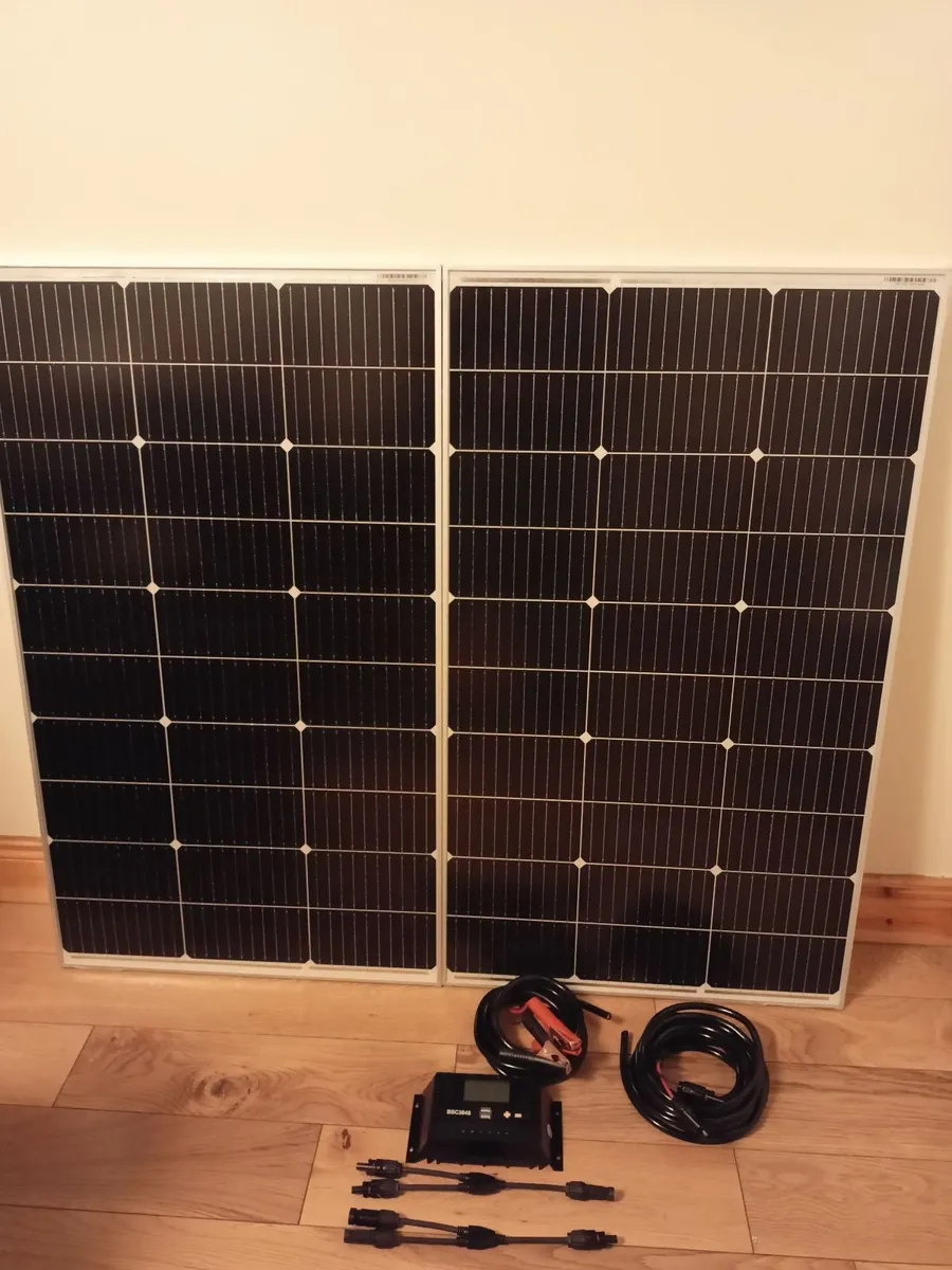 200W 18V Solar Panel kit for camper van or boat - Image 2