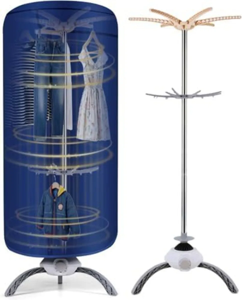 Electric Clothes Dryer, 900W Portable Drying Pod 2 - Image 1