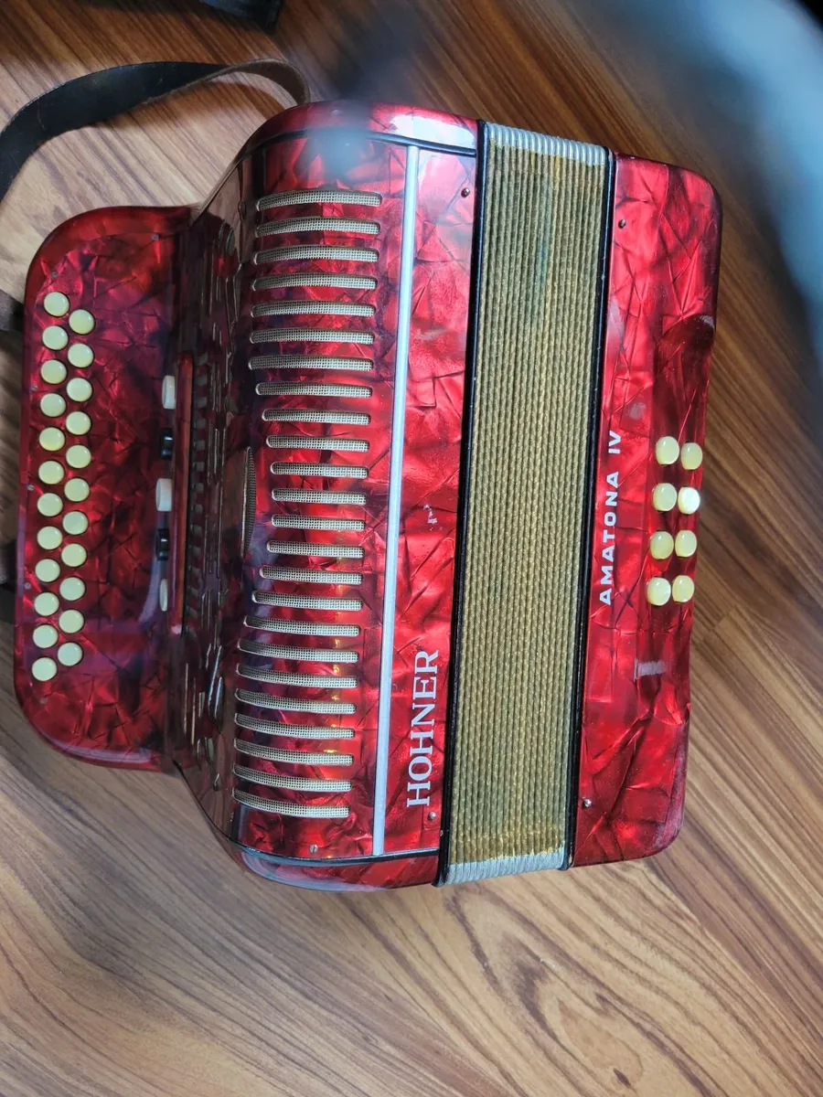 Accordion hohner 2 row  button amatona iv. v - Image 2