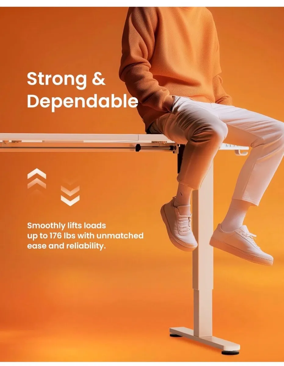 Electric Standing Desk Height Adjustable 120 x 60c - Image 3